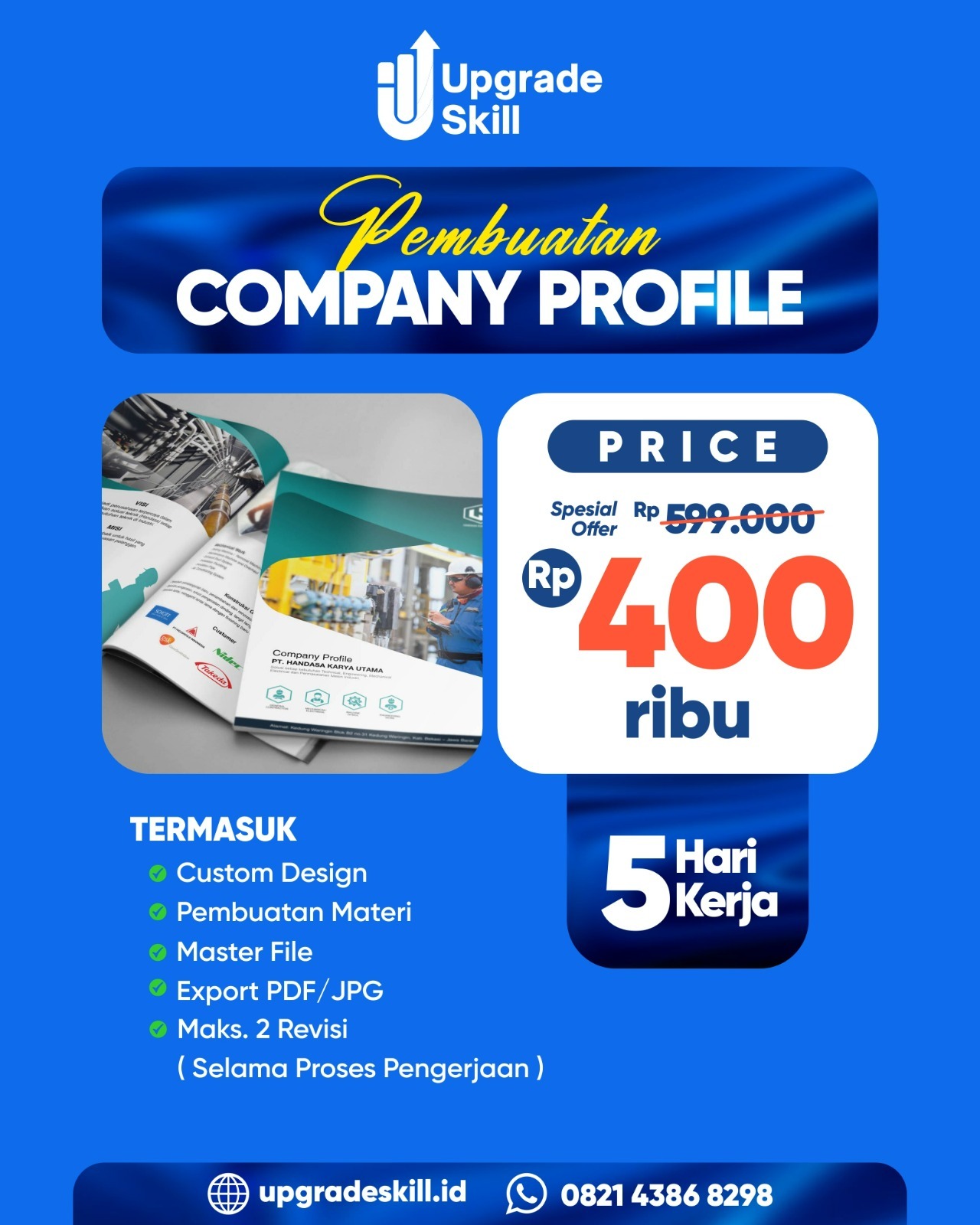 Jasa pembuatan company profile Semarang,
Desain company profile profesional,
Jasa desain profil perusahaan terpercaya,
Company profile bisnis UMKM dan startup,
Jasa desain company profile cepat & berkualitas,
Jasa pembuatan profil perusahaan digital,
desain grafis bisnis,
branding perusahaan,
corporate identity,
contoh company profile,
jasa desain brosur & katalog,
presentasi bisnis profesional,
jasa legalitas usaha,
pentingnya company profile dalam marketing