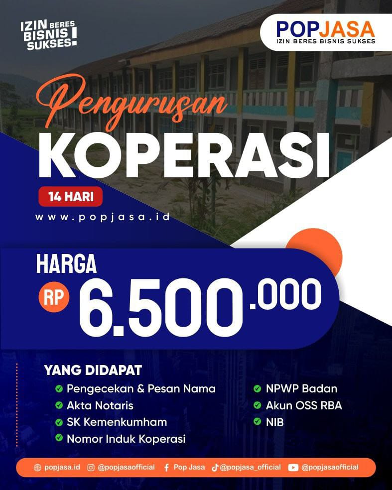 Jasa pengurusan koperasi, Pendirian koperasi cepat, Biaya pengurusan koperasi, Syarat mendirikan koperasi, Konsultasi koperasi terpercaya, Koperasi MBG Makan Bergizi Gratis, Legalitas koperasi di Indonesia, Makan Bergizi Gratis, MBG, Koperasi MBG
